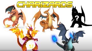 Pokemon CHARIZARD Forms amp Evolutions Mega Charizard X amp Y Gigantamax Detective Pikachu [upl. by Lederer222]