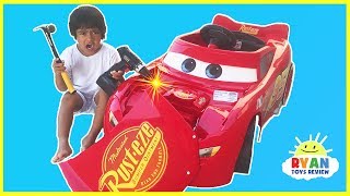 Disney Cars 3 Lightning McQueen Battery Powered Power Wheels for kids [upl. by Nagaem]