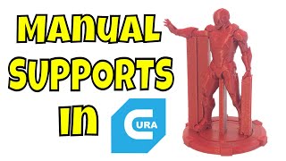 Custom Manual Supports in Cura Slicer 43 [upl. by Baum]