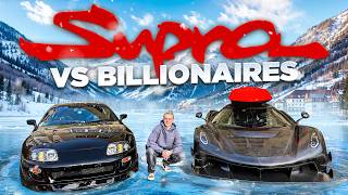 1000HP Supra terrorizing Billionaires Hypercarmeet in Switzerland [upl. by Elleirad602]