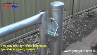 Gate Latch 2 way for round pipe and square [upl. by Apollus]