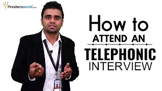 HOW TO ATTEND A TELEPHONIC INTERVIEW FOR FRESHERS  INTERVIEW TIPS [upl. by Stafani]