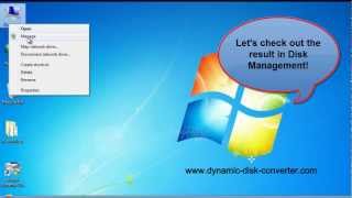 Convert Dynamic Disk to Basicmp4 [upl. by Aonehc]