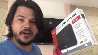 1byone indoor HD Antenna Unbox  Install  Review Cord Cutter [upl. by Noivaz]