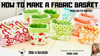 How to Make a Fabric Basket [upl. by Muriel917]