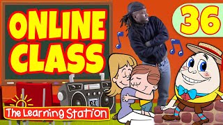 Online Kids Classes 36 ♫ Funky Nursery Rhymes ♫ Online Preschool Class by The Learning Station [upl. by Llyrad]