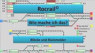 Rocrail Blöcke und Rückmelder [upl. by Ihcur274]