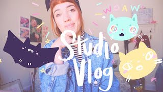 Studio Vlog 6  antiques  commission work  Halloween [upl. by Hanzelin]