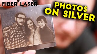 How to Engrave PHOTOS on Silver  Fiber Laser Tutorials [upl. by Liartnod525]