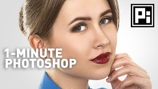 Skin Softening with Beautiful Texture  1Minute Photoshop Ep 4 [upl. by Defant]