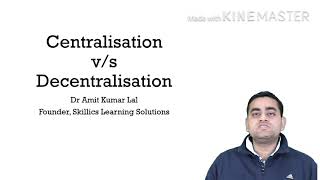 Organisational Structure Centralisation vs Decentralisation [upl. by Idarb]