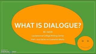 What is Dialogue [upl. by Tat]