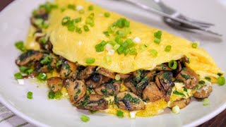 How to make a PERFECT Mushroom Omelette [upl. by Harve]