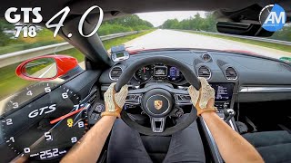 NEW 718 GTS 40  0250 kmh acceleration🏁  by Automann [upl. by Nonnaehr]