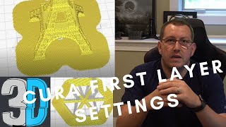 Cura First Layer Settings Overview [upl. by Cynthy825]