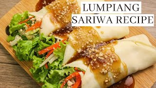 LUMPIANG SARIWA with Homemade Wrapper And Sauce [upl. by Divaj]