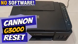 ⭐️ Canon G3000 printer reset No software needed ⭐️ [upl. by Emilio]