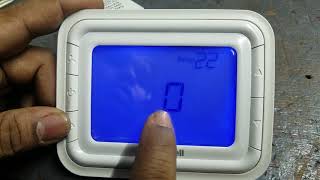 Honeywell Thermostat How to operate  lockunlock [upl. by Elvina]