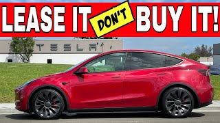 Leasing vs Buying a Tesla Why leasing is the better option Tesla [upl. by Nemzzaj]