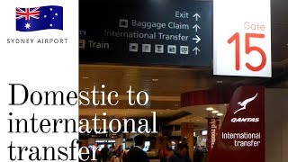 How to transfer terminals at Sydney airport  SYD domestic to international [upl. by Pavyer327]