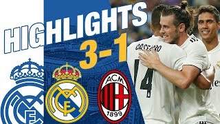 Real Madrid vs AC Milan 31 EXTENDED HIGHLIGHTS amp GOALS [upl. by Newcomer383]