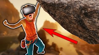 Rock Climbing in VR is TERRIFYING The Climb [upl. by Moynahan221]