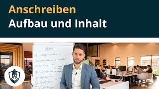 Bewerbung Anschreiben  Aufbau und Inhalt [upl. by Halehs]