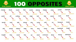 100 Opposite Words in English [upl. by Serles414]