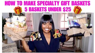 DIY GIFT BASKETS UNDER 25 [upl. by Annaillil308]