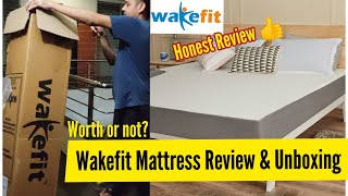 Wakefit Orthopedic Memory foam Mattress Unboxing amp Review After 3 months Trial [upl. by Alehc]