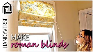 How to Make a Roman Blind  Handy Makes 01 [upl. by Lytle986]