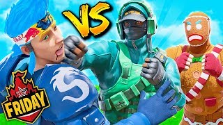 I beat Ninja while carrying Lazarbeam Friday Fortnite [upl. by Ona133]