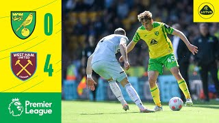 HIGHLIGHTS  Norwich City 04 West Ham United [upl. by Kcirrad373]