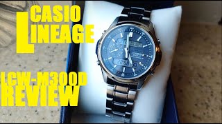 Casio LINEAGE LCWM300D SolarMultiband 6 Review JDM Greatness [upl. by Gurl]