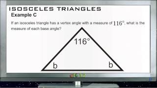 Isosceles Triangles Examples Basic Geometry Concepts [upl. by Norma]