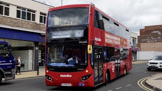 London Bus Route 607  Uxbridge to White City  Subtitles [upl. by Akeylah]