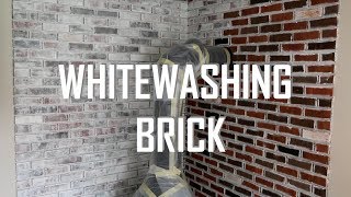 HOW TO WHITEWASH BRICK [upl. by Alverson]