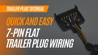 How To Wire A 7Pin Flat Trailer Plug Quickly And Easily [upl. by Currie]