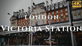 London Victoria Station Walk Through England 4K [upl. by Lledor]