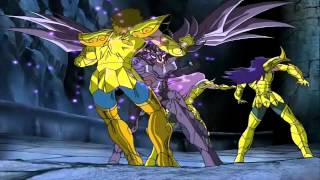 Saint Seiya AMV  Radamanthys vs Aioria Milo and Mu [upl. by Lizzie]