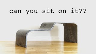 DIY UltraThin Curved Concrete Bench  How to Make [upl. by Ylehsa626]