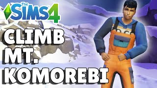 How To Climb Mt Komorebi Rock Climbing Skill Guide  The Sims 4 [upl. by Irabaj]