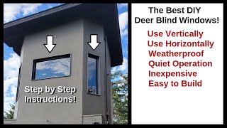 Deer Hunting Box Blind Window Build  The DIY Solution [upl. by Zoubek]