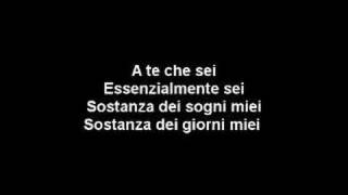 A te  Jovanotti Lyrics [upl. by Nired]