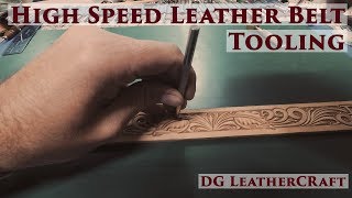 High Speed Leather Belt Tooling [upl. by Giuditta]