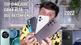 Top 5 mejores smartphones GAMA ALTA 2022 Los recomiendo [upl. by Yatnohs921]