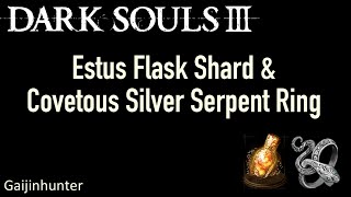 Dark Souls 3 Estus Flask Shard and Serpent Ring [upl. by Yllah788]