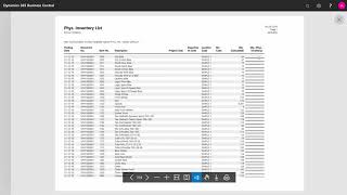 Annual Inventory Counting with Phys Inventory Journal  Microsoft Dynamics 365 Business Central [upl. by Dorsman]