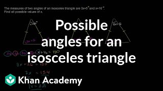 Another isosceles example problem  Congruence  Geometry  Khan Academy [upl. by Rudwik]