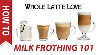 Milk Frothing for Beginners [upl. by Ahcsap]